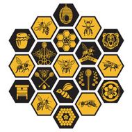 Set of honey labels N3