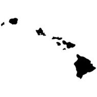 Map of the U S state Hawaii N2