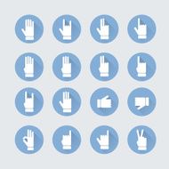Gesture Icons with Shadow Hands Collection