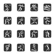 Sport pictogram set