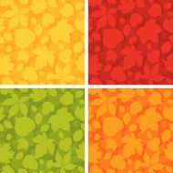 Autumn Leaves Seamless Patterns