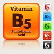 Vitamin B5 Multi Colored Button Set N2