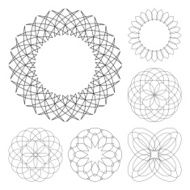 Guilloche vector elements N12