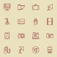 Photography Icons - Light Color N2