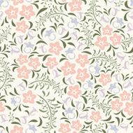 Seamless vintage floral pattern Vector illustration N12