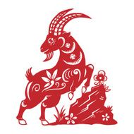 Goat papercut N9