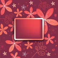 floral frame N297