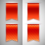 Red ribbon bookmark for books N2