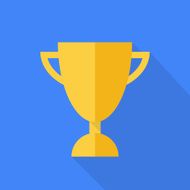 Prize cup Flat design Vector