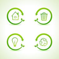 Set of eco icons