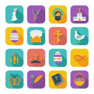 Color flat Easter Icons