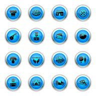 Blue Icons - Pizzeria