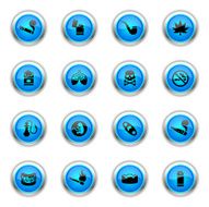 Blue Icons - Smoking