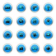 Blue Icons - Retro Electronics