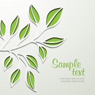 Spring Tree Branch Vector Illustration N6