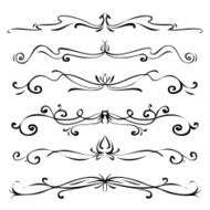 Set of vintage vector dividers N48