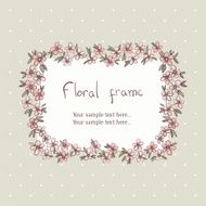 floral wreath frame for text N4