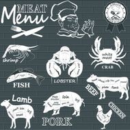 Meat menu