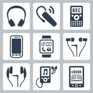 Vector gadgets icons set