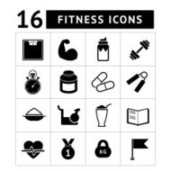 Fitness icon set N32