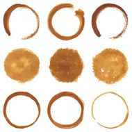Circular Orange Brush Stroke N2