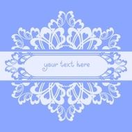 Blue ornate background
