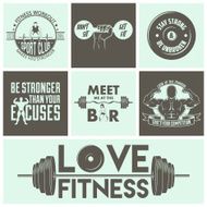 Fitness icons vector set N3