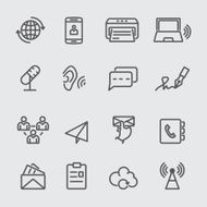 Communication line icon