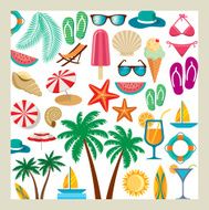 Summer icon set N6