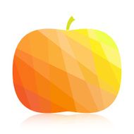 Pumpkin colorful abstract vector illustration