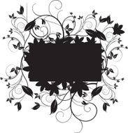 floral black detailed