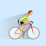 Cycling Sport Bicycle Man Road Bike Riders Flat