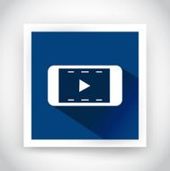 Icon of video for web and mobile applications