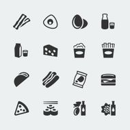 Vector food mini icons set #2