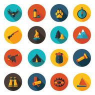 flat hunting icons