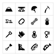 Set icons of mountaineering N2