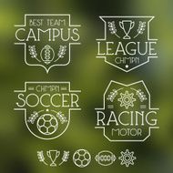 Sport badges and icons