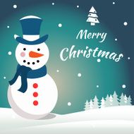 Vector snowman vector illustration for Christmas design