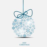 Christmas Snowflakes Background Vector Illustration N70