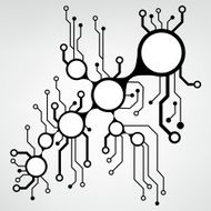 EPS10 vector circuit board background texture N31