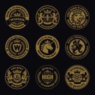 quality icon insignia stamp
