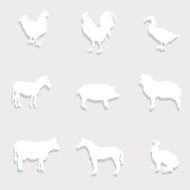 Set of Paper Animals