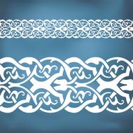Seamless floral tiling border N10