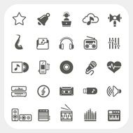 music icons set N6