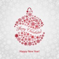 christmas background with ball N2