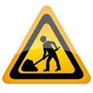 Roadworks sign N2