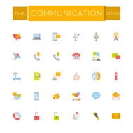 Vector Flat Communication Icons N2