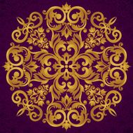 Vector baroque ornament in Victorian style N92