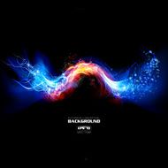 Lightning FIre and Water Background
