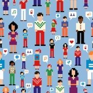 Social media people network pattern